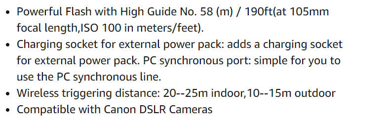 Neewer NW-670 TTL Flash Speedlite with LCD Display for Canon