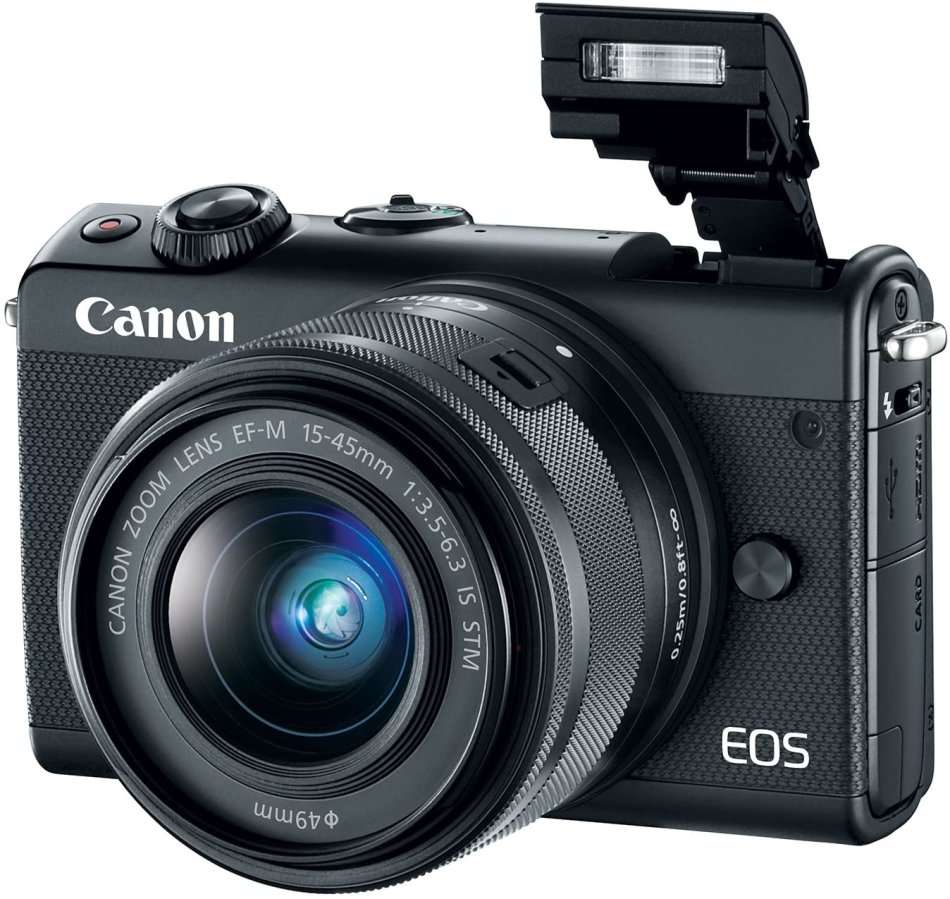Canon EOS M100 24.2 Megapixel Mirrorless Camera with Canon 15-45mm Lens