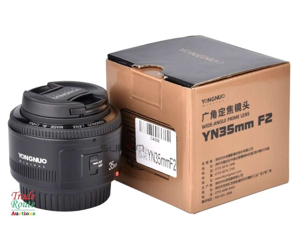 Yongnuo YN 35mm F2 Wide Angle Lens for Canon - Fits Canon DSLR Cameras [ PRIME LENS ]