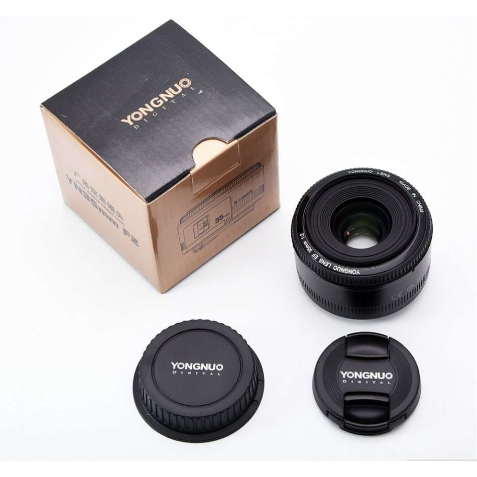 Yongnuo YN 35mm F2 Wide Angle Lens for Canon - Fits Canon DSLR Cameras [ PRIME LENS ]