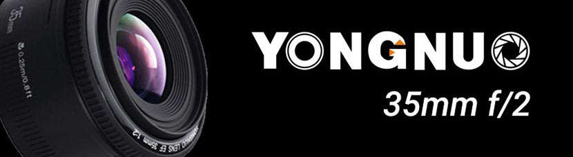Yongnuo YN 35mm F2 Wide Angle Lens for Canon - Fits Canon DSLR Cameras [ PRIME LENS ]
