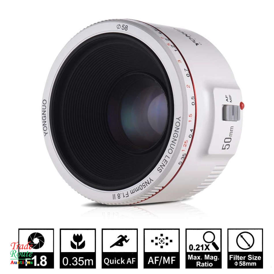 Yongnuo YN 50mm f/1.8 Mk II 50mm Lens yn50mm for Canon EF - Fits Canon DSLR Cameras [ PRIME LENS ]