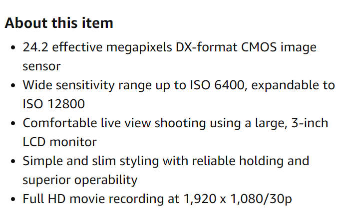 Nikon D3200 24.2 MP CMOS Digital SLR CAMERA - BODY ONLY