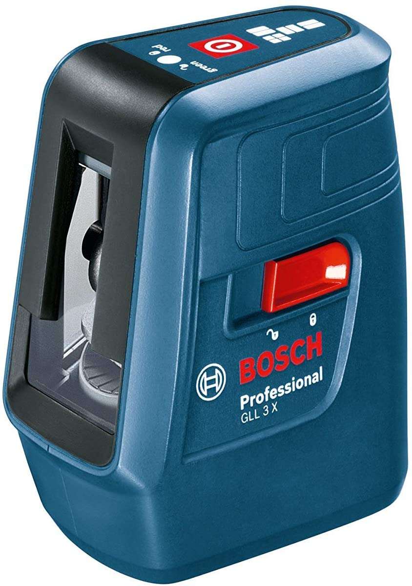 Bosch GLL 3X Professional Cross Line Laser level with 3 lines by Bosch Professional