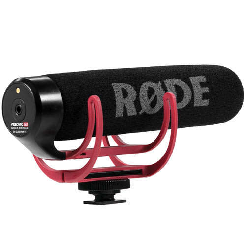 Rode VideoMic GO Lightweight on Camera-Mount Shotgun Microphone - [BRAND NEW]