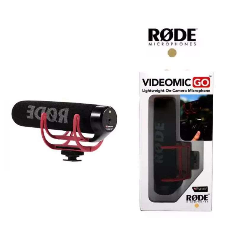 Rode VideoMic GO Lightweight on Camera-Mount Shotgun Microphone - [BRAND NEW]
