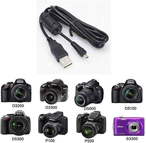UC-E6 UC-E16 UC-E17 USB Cable Compatible with Nikon SLR DSLR D3300 D750 D5300 D7200 D3200