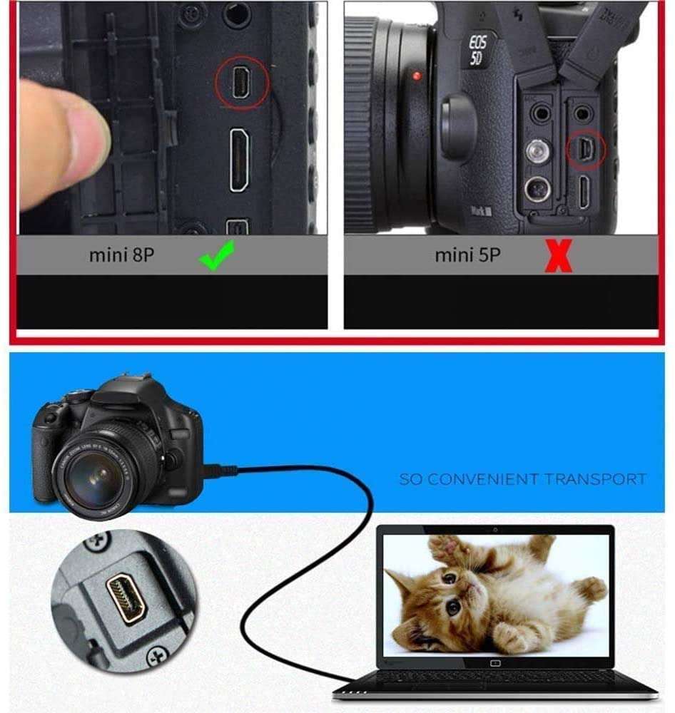 UC-E6 UC-E16 UC-E17 USB Cable Compatible with Nikon SLR DSLR D3300 D750 D5300 D7200 D3200