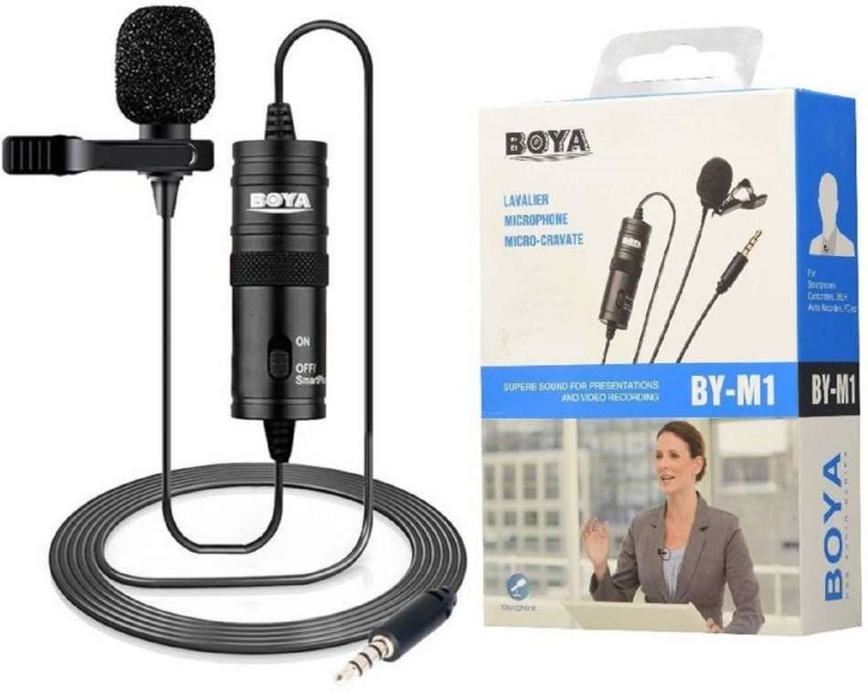 BOYA BY-M1 Lavalier Microphone - Superb sound for Presentations & Video recording