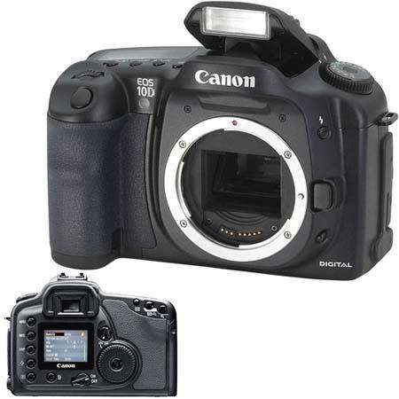 Canon EOS 10D 6.3MP Digital SLR Camera - Black (Body Only)