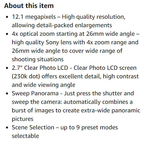 Sony DSC-W510 Cyber-shot Digital Still Camera - PINK (12.1MP, 4x Optical Zoom) 2.7 inch LCD