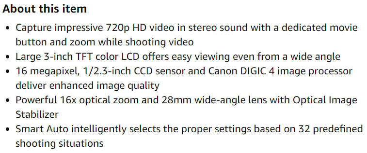 Canon PowerShot SX170 IS 16.0 MP Digital Camera [ Red ]