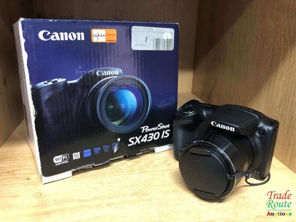 Canon PowerShot SX430 IS Built-in Wi-Fi / NFC Black Digital Camera 20.0MP 45X ZOOM