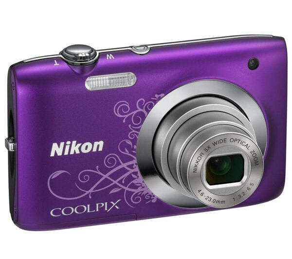 Nikon COOLPIX S2600 14.0MP Digital Camera - Purple Lineart