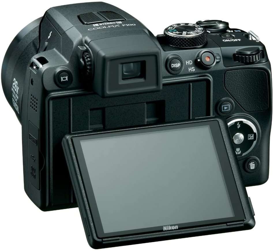 Nikon P100 Digital Camera - Black (10.3MP, 26x Optical Zoom) 3 inch LCD