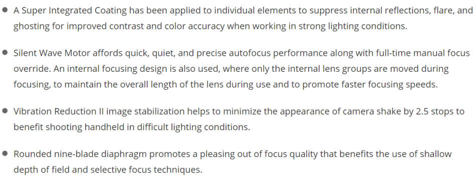 Nikon AF-S VR Zoom-NIKKOR 70-300mm f/4.5-5.6G IF-ED Lens