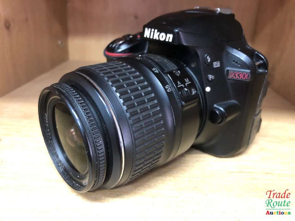 Nikon D3300 24.2 MP CMOS Digital SLR with AF-S DX NIKKOR 18-55mm f/3.5-5.6G DX Zoom Lens (Black)