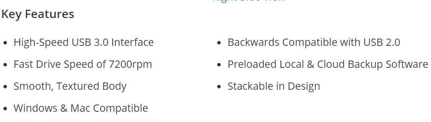 Hitachi Touro Desk Pro 4TB USB 3.0 External HDD - 4000GB Hard Drive