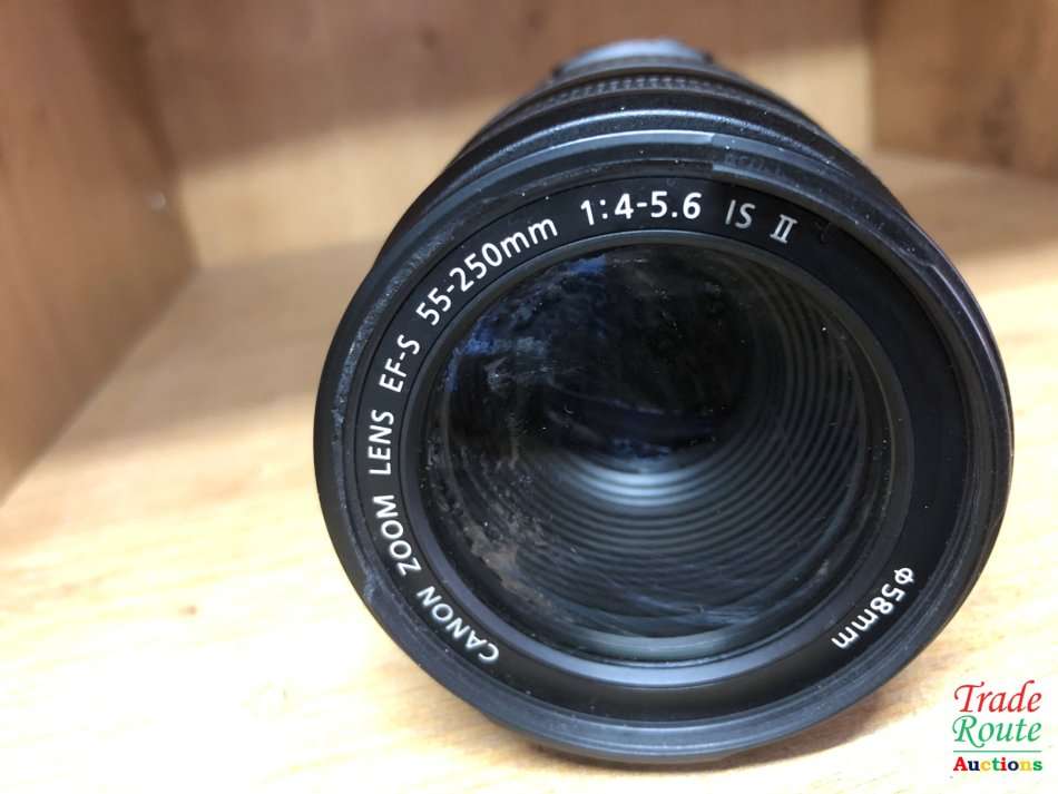 Canon EF-S 55-250m IS (Image Stabilizer) Mark ii Lens for Canon DSLR Cameras - BROKEN FILTER RING