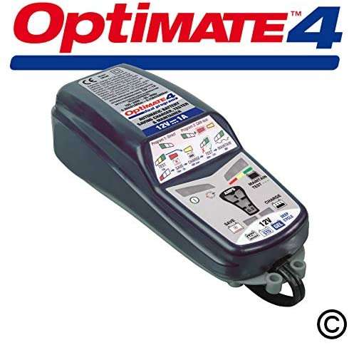 OptiMate 4 - Sealed Microprocessor Desulphating Battery Charger Maintainer Tester 12V