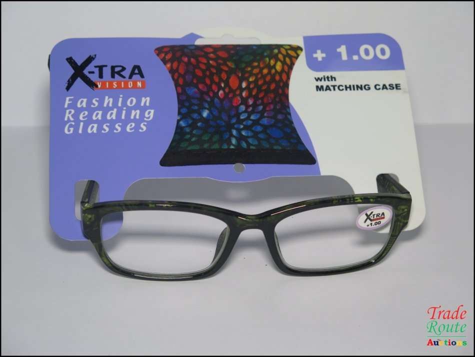 X-TRA VISION Fashion Reading Glasses - with matching case  [ +1.00 ]