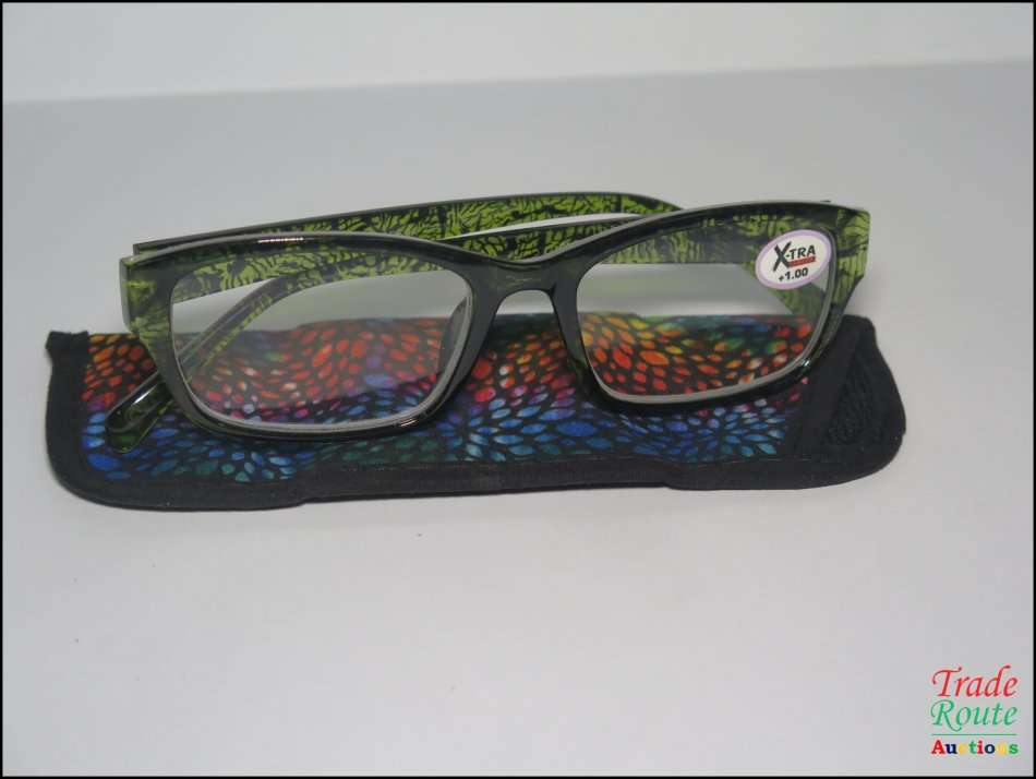 X-TRA VISION Fashion Reading Glasses - with matching case  [ +1.00 ]