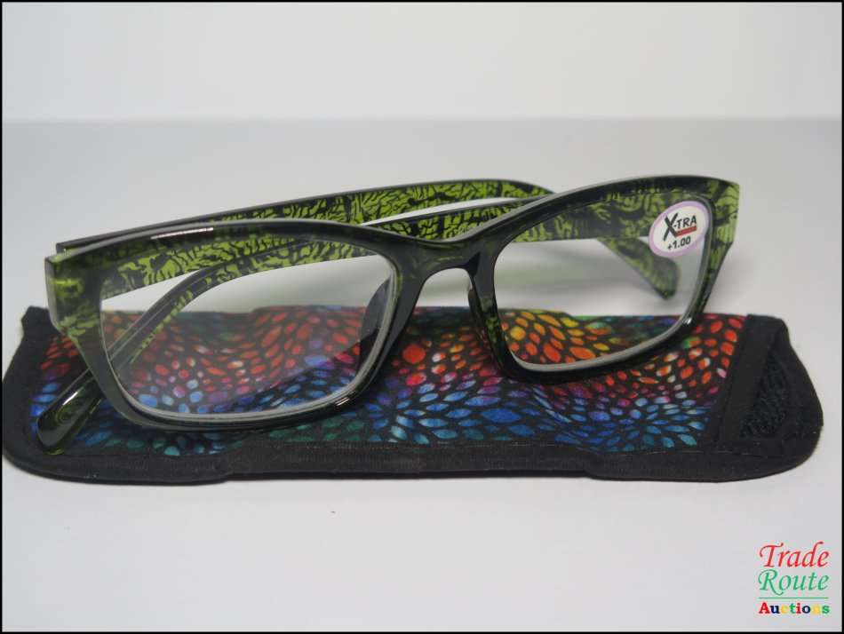 X-TRA VISION Fashion Reading Glasses - with matching case  [ +1.00 ]