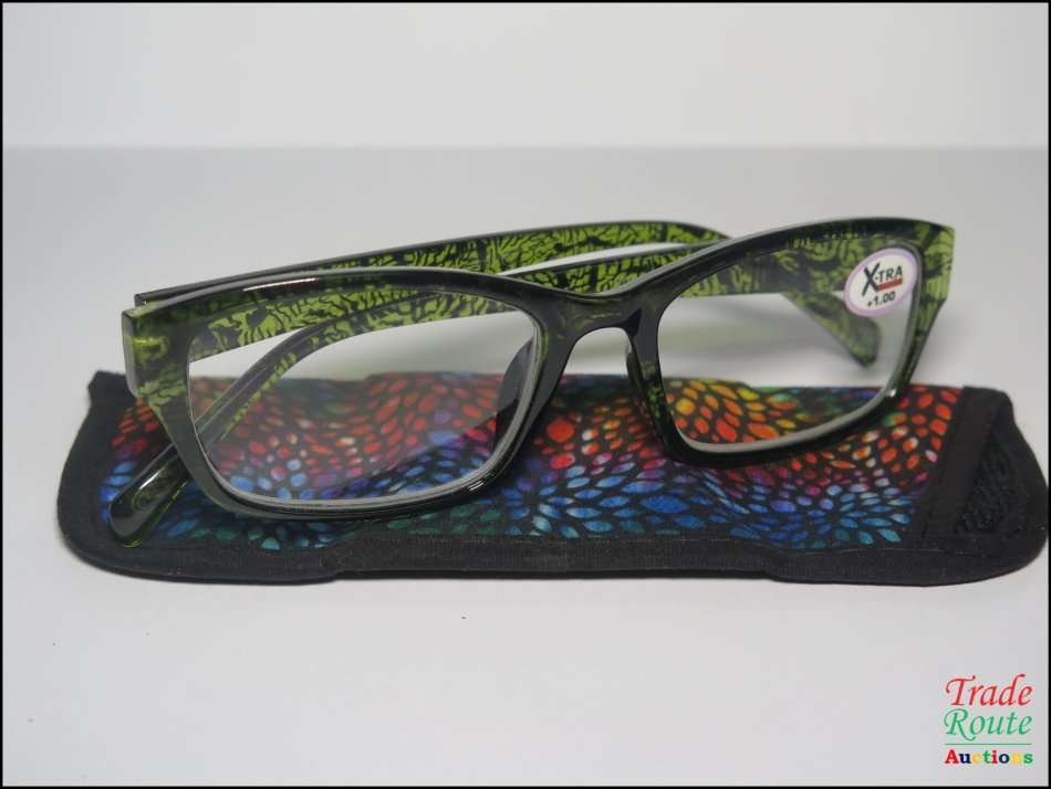 X-TRA VISION Fashion Reading Glasses - with matching case  [ +1.00 ]