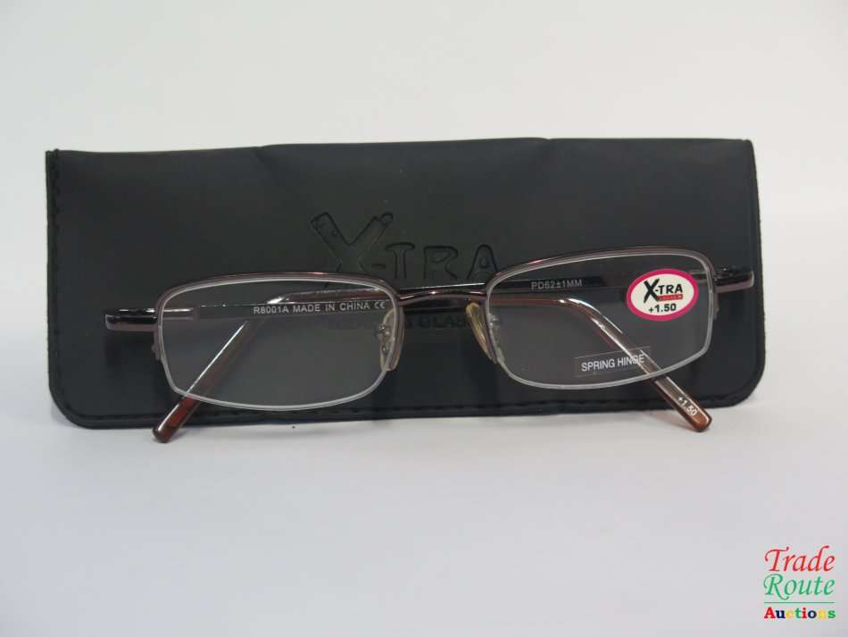 X-TRA VISION Fashion Reading Glasses - with matching case +1.50