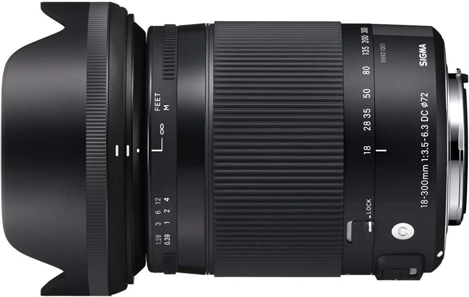 Sigma 18-300mm F3.5-6.3 Contemporary DC Macro OS HSM Lens for NIKON