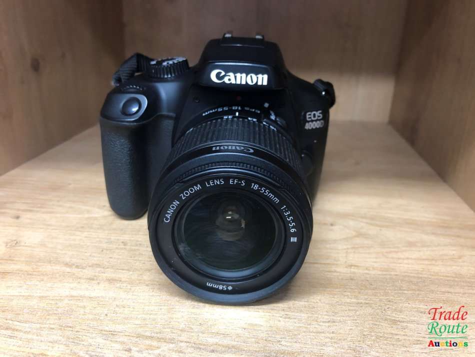 Canon 4000D DSLR Camera and EF-S 18-55 mm f/3.5-5.6 III Lens Kit