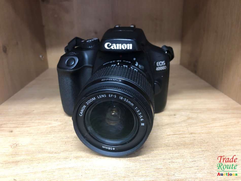 Canon 4000D DSLR Camera and EF-S 18-55 mm f/3.5-5.6 III Lens Kit