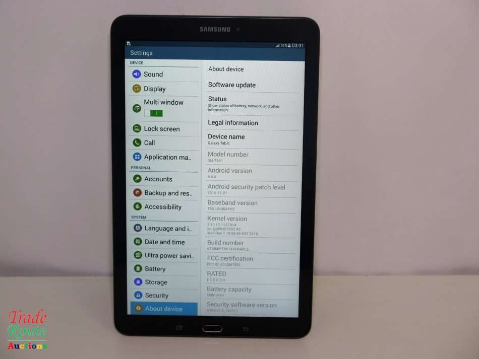 Make Phone Calls ** SAMSUNG GALAXY TAB E | 3G + WIFI | 8GB | BLACK | 9.6" | SM-T561