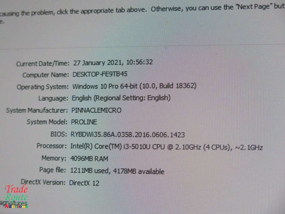 Intel NUC Mini-PC NUC5i3RYH | CORE i3 5010U 2.1GHz | 4GB RAM | 500GB HDD DESKTOP PC