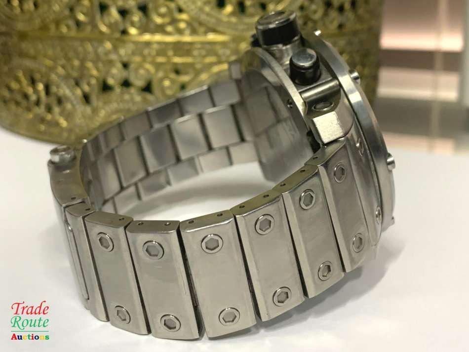 TW Steel Men's TW127 Grandeur Tech Stainless Steel Bracelet Watch