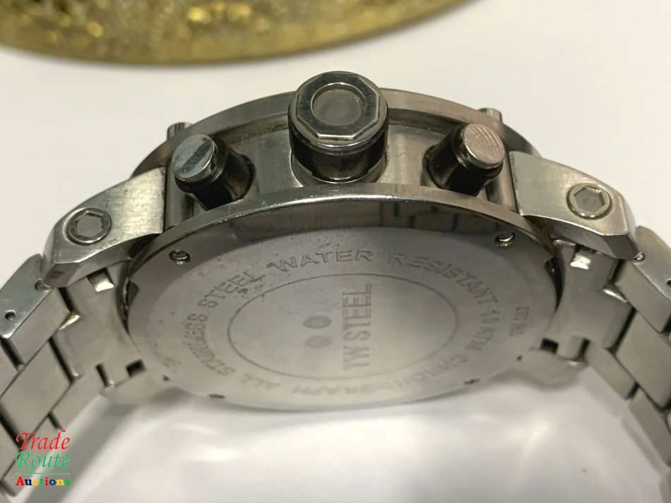 TW Steel Men's TW127 Grandeur Tech Stainless Steel Bracelet Watch