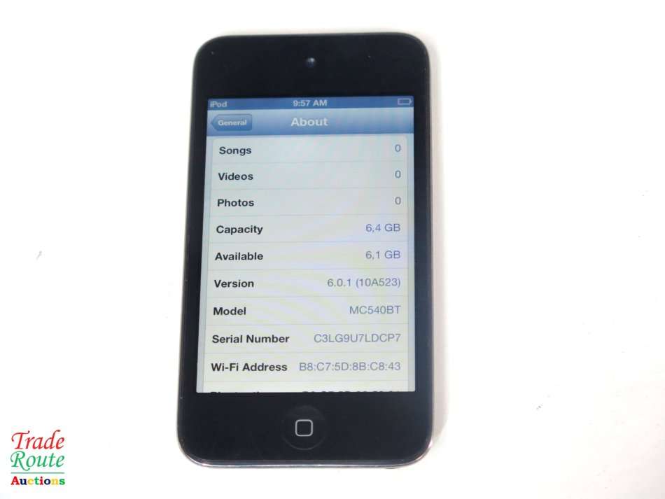 Apple iPod Touch 4th Generation Black | 8GB Retina Display | MC540BT | A1367