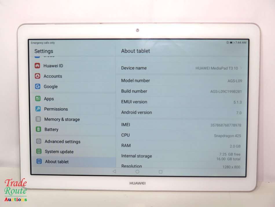 Huawei MediaPad T3 9.6-inch white (Tablet)
