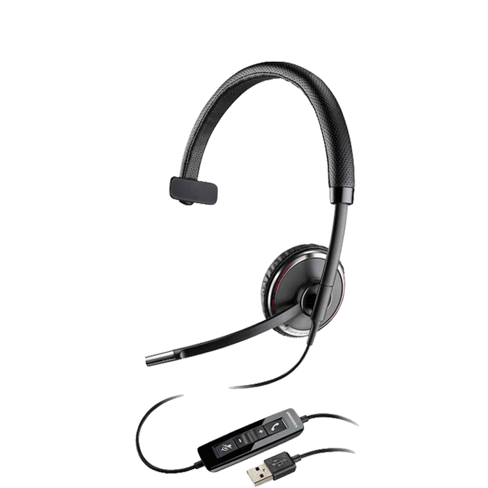 Plantronics Blackwire C510 USB Headset - On-Ear Mono Headset, Wired