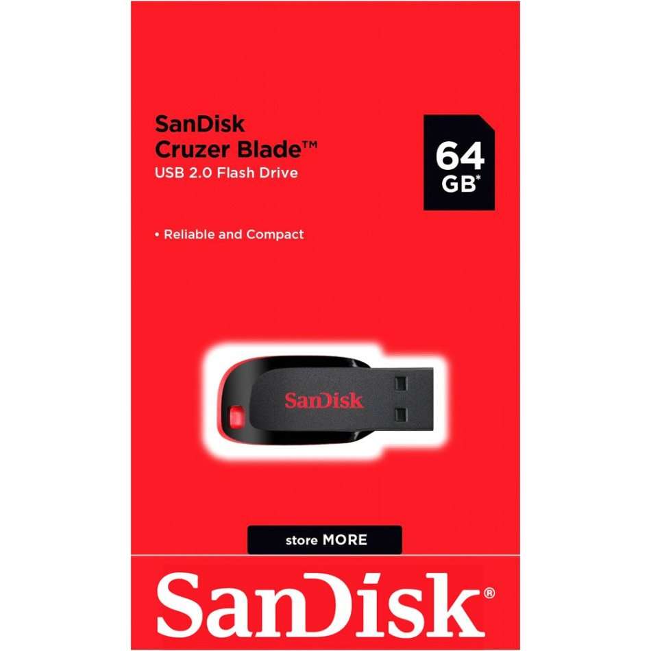 SanDisk Cruzer Blade 64GB Flash Drive