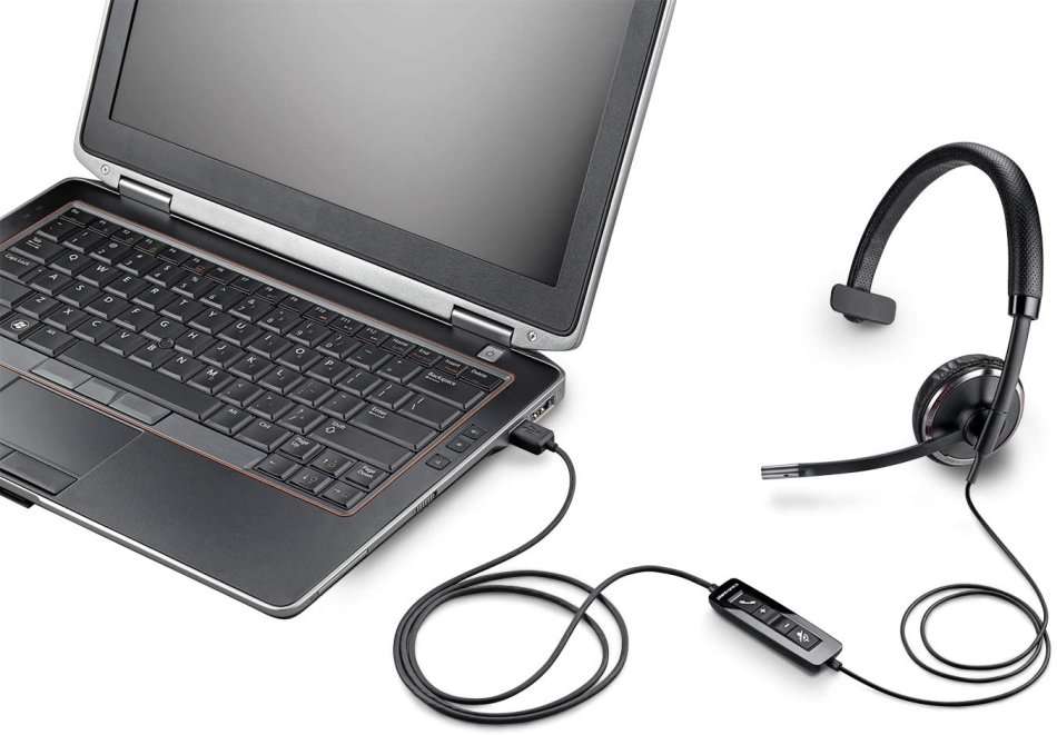 Plantronics Blackwire C510 USB Headset - On-Ear Mono Headset, Wired