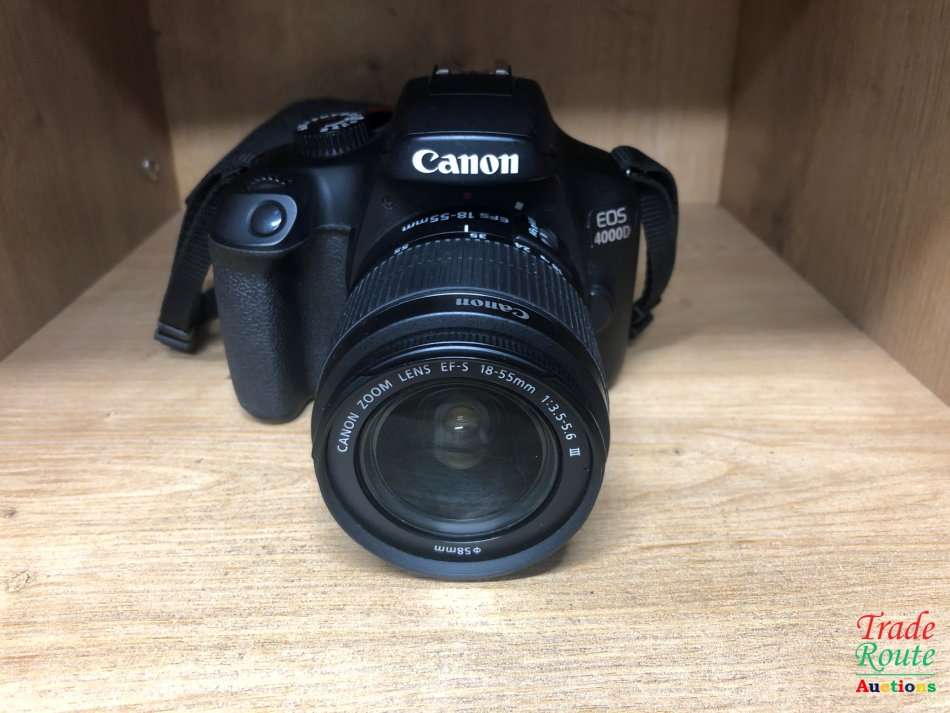 Canon 4000D DSLR Camera and EF-S 18-55 mm f/3.5-5.6 III Lens Kit