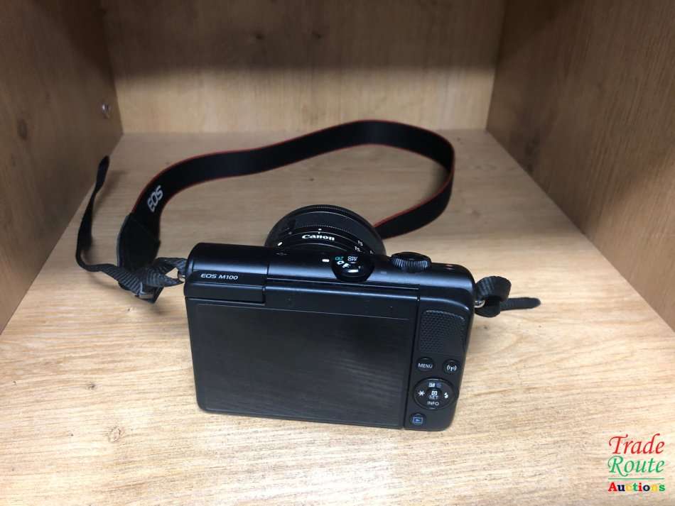 Canon EOS M100 24.2 Megapixel Mirrorless Camera with Canon 15-45mm Lens