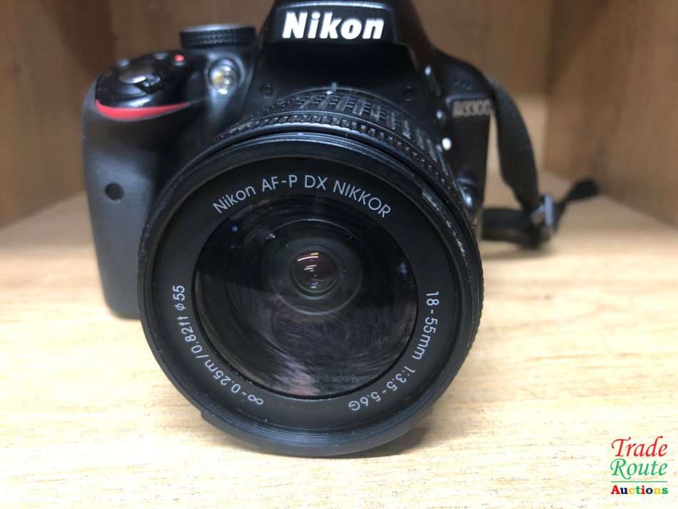 Nikon D3300 24.2 MP CMOS Digital SLR with AF-S DX NIKKOR 18-55mm f/3.5-5.6G DX Zoom Lens (Black)