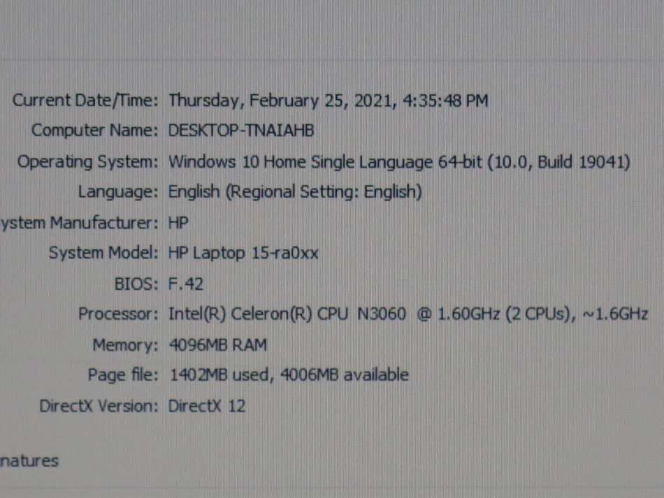 HP 15-RA0XX 15.6 inch Notebook | Intel Celeron 1.6GHz | 4GB RAM | 500GB HDD | NOTEBOOK