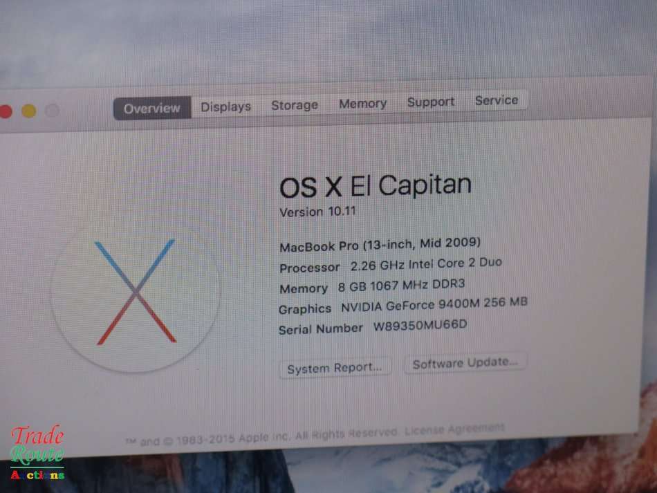 Please read ** MacBook Pro 13.3-inch | Core 2 DUO | 8GB RAM | 160GB HDD | Nvidia Geforce Graphics