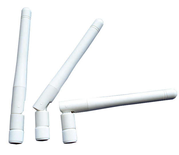 Wifi Antenna [white] - Hinged Mount WiFi / ISM Antenna, 2.4/5.8GHz, Direct Mount 4 Inch