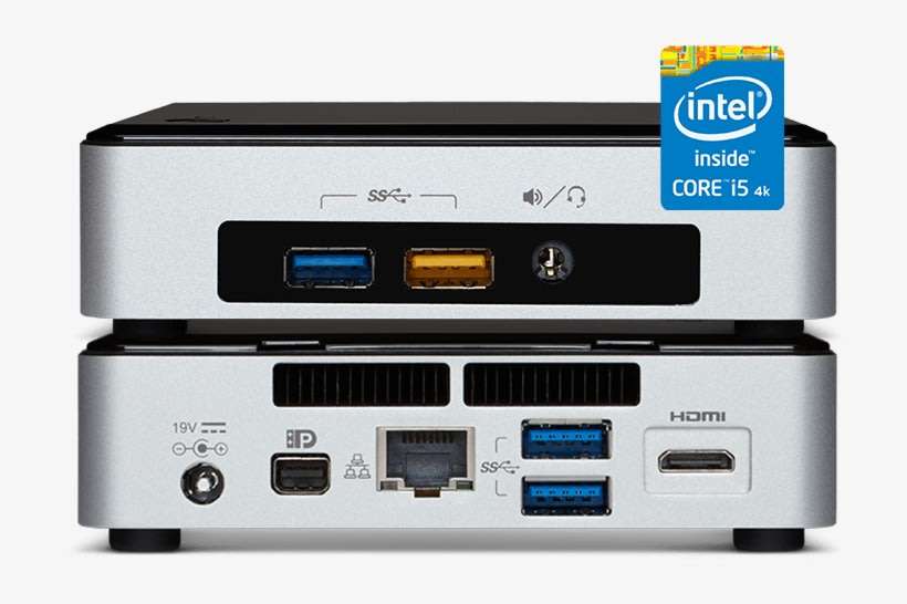 Intel NUC Mini-PC NUC5i5RYK DESKTOP PC | CORE i5 5250U 1.6GHz | 8GB RAM | 128GB SSD