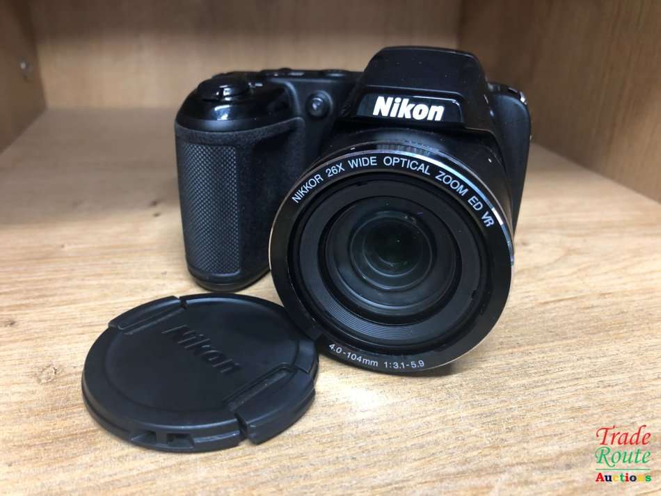 Nikon Coolpix L320 16.1MP Digital Camera with 26x Optical Zoom [ BLACK ] 720p HD Video