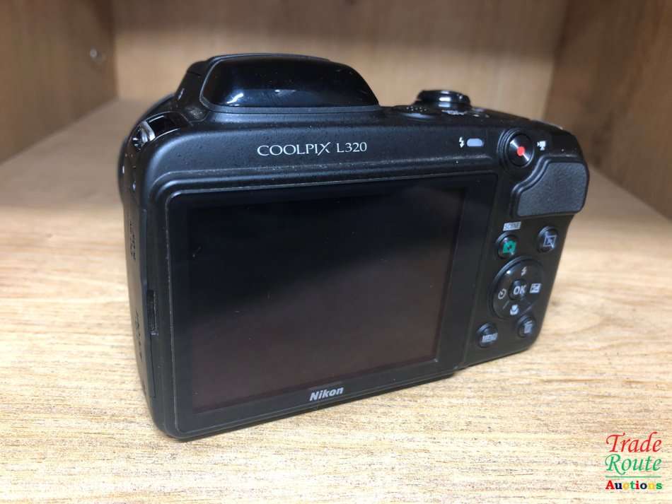 Nikon Coolpix L320 16.1MP Digital Camera with 26x Optical Zoom [ BLACK ] 720p HD Video